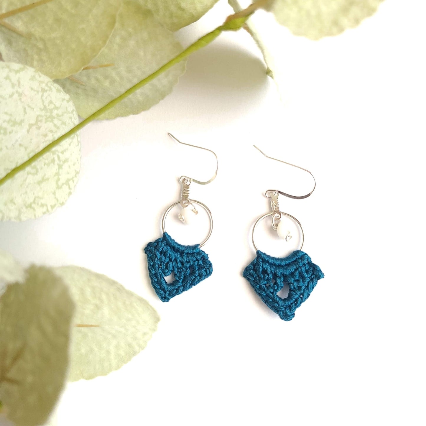 Spear Boho Teal Earrings