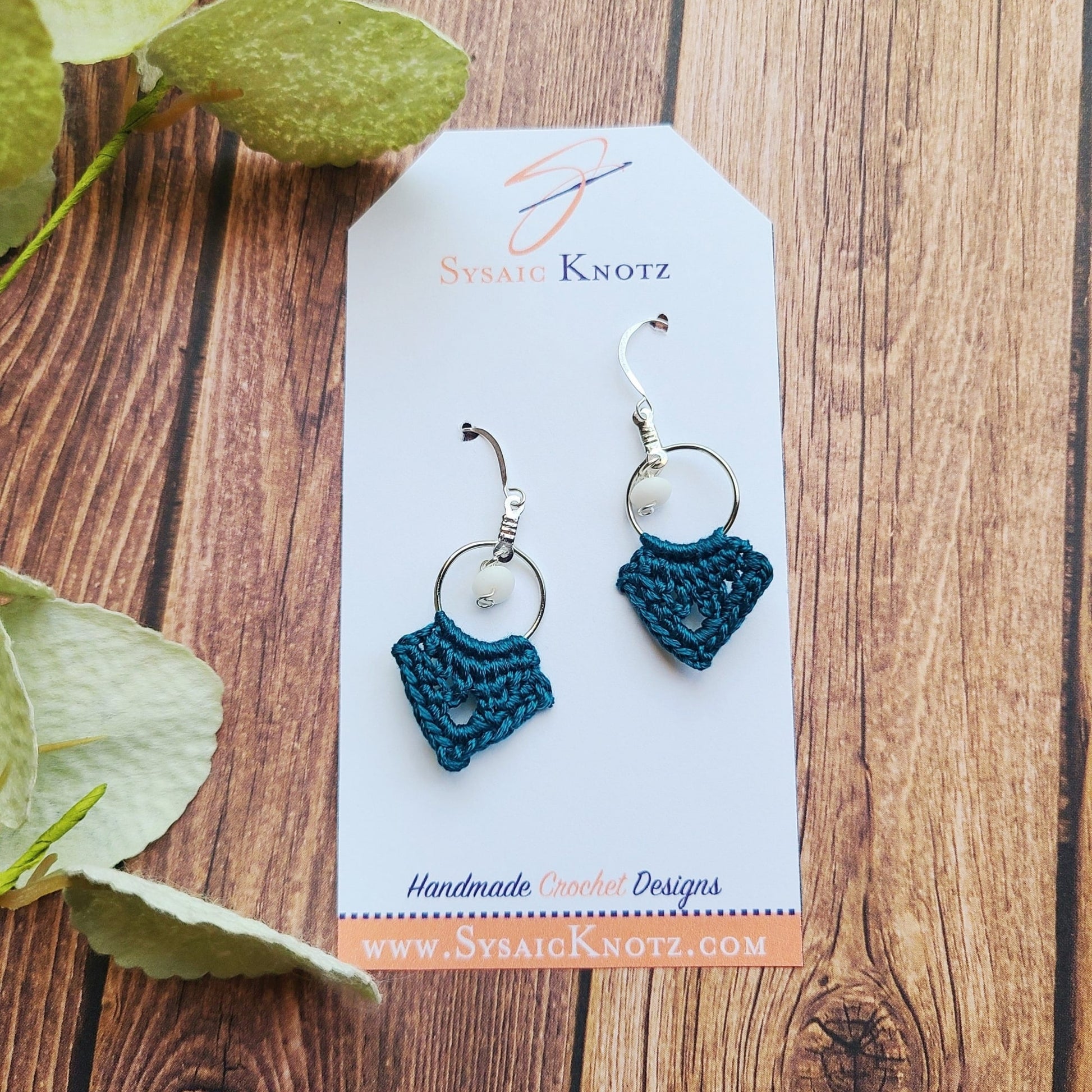 Spear Boho Earrings in Teal