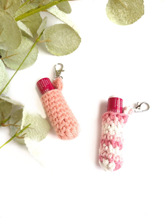 Keychain chapstick holders