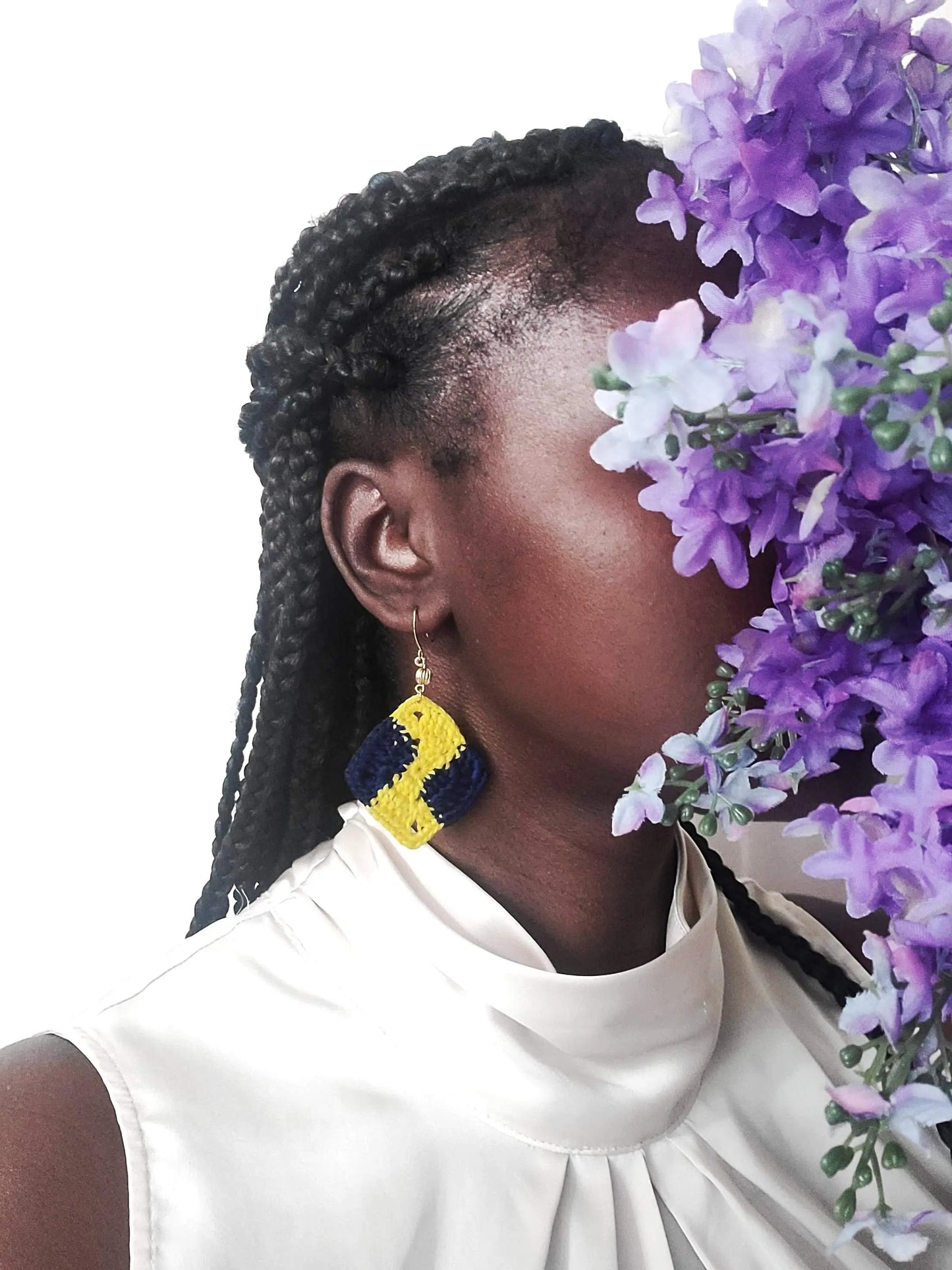 African Print Earrings SysaicKnotz
