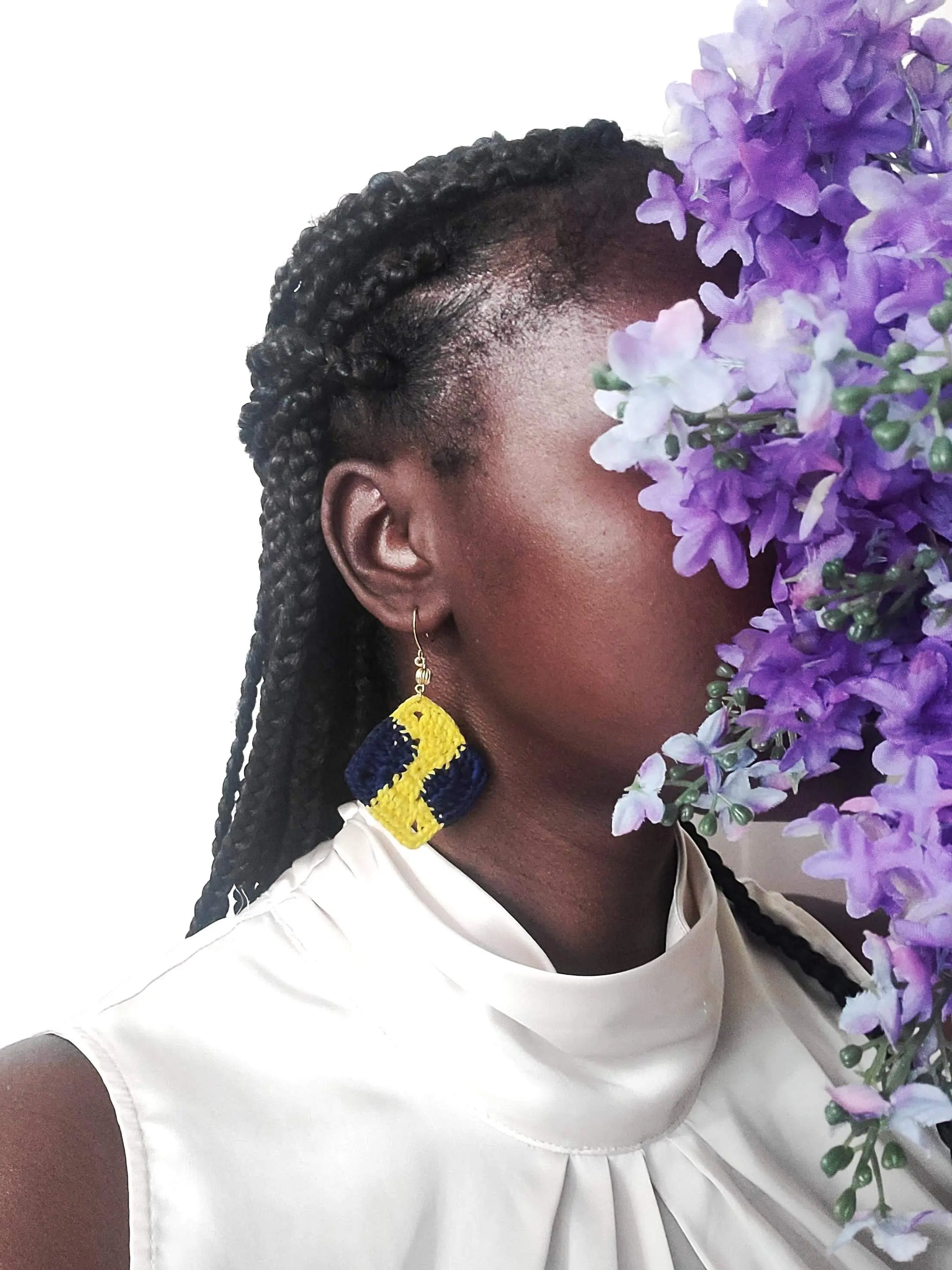 African Print Earrings SysaicKnotz