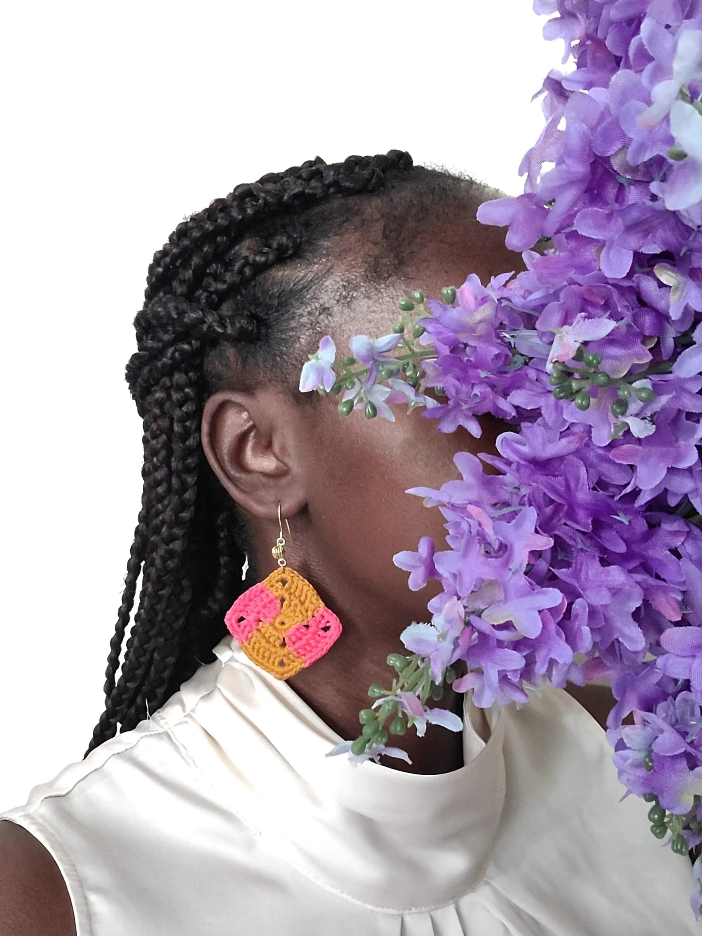 African Print Earrings SysaicKnotz