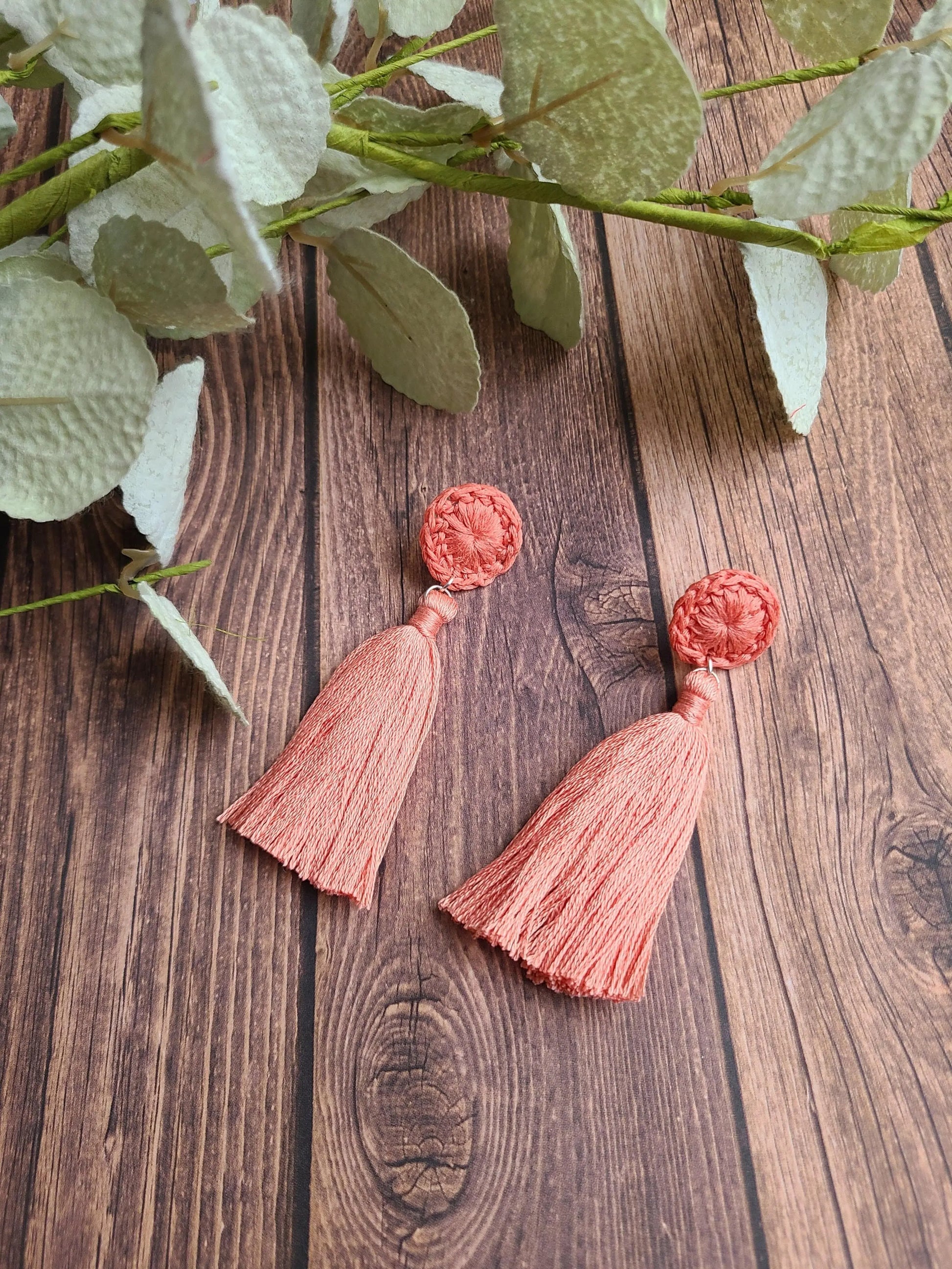Circle Tassels Earrings SysaicKnotz