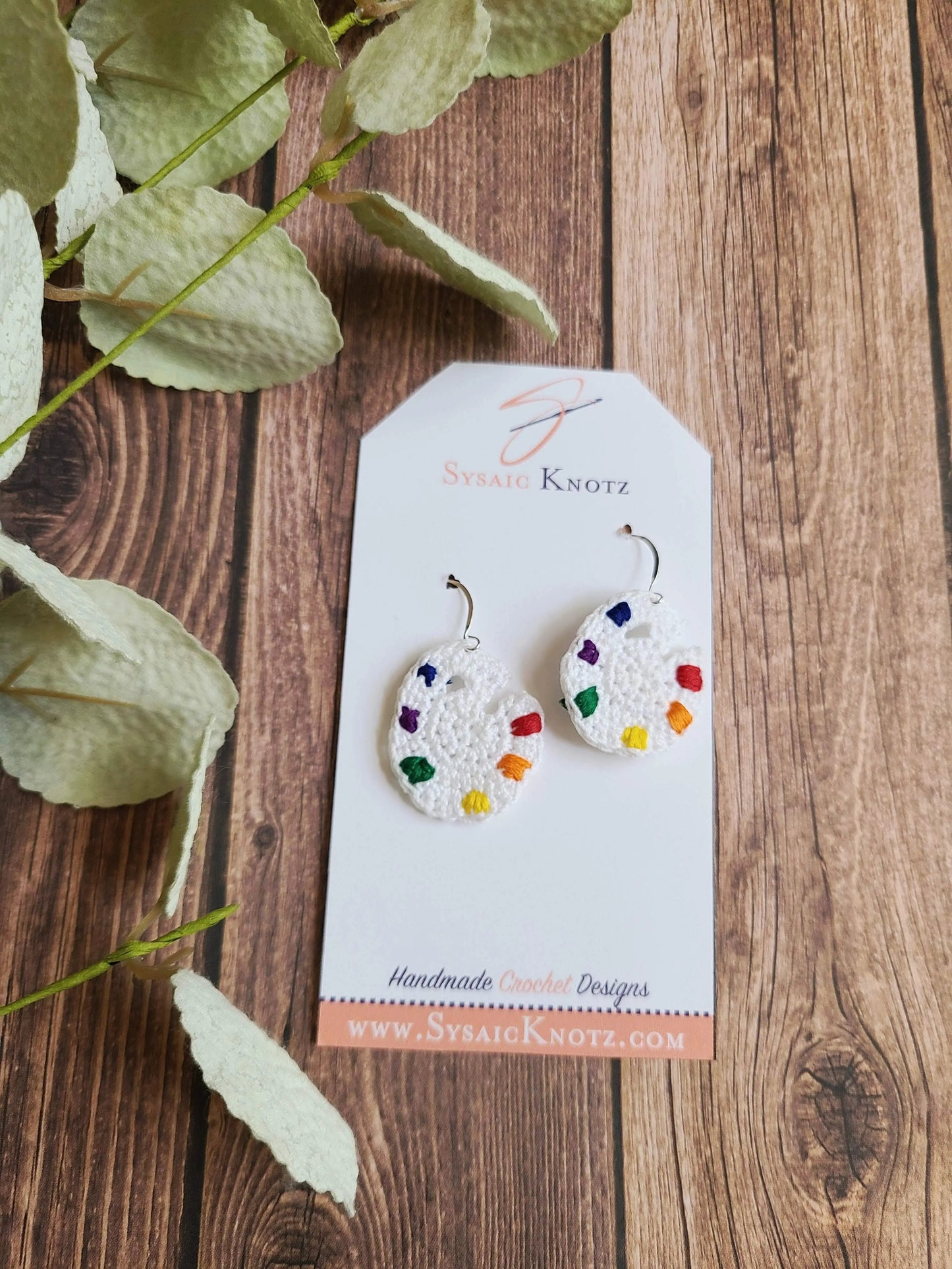 Paint Palette Earrings SysaicKnotz