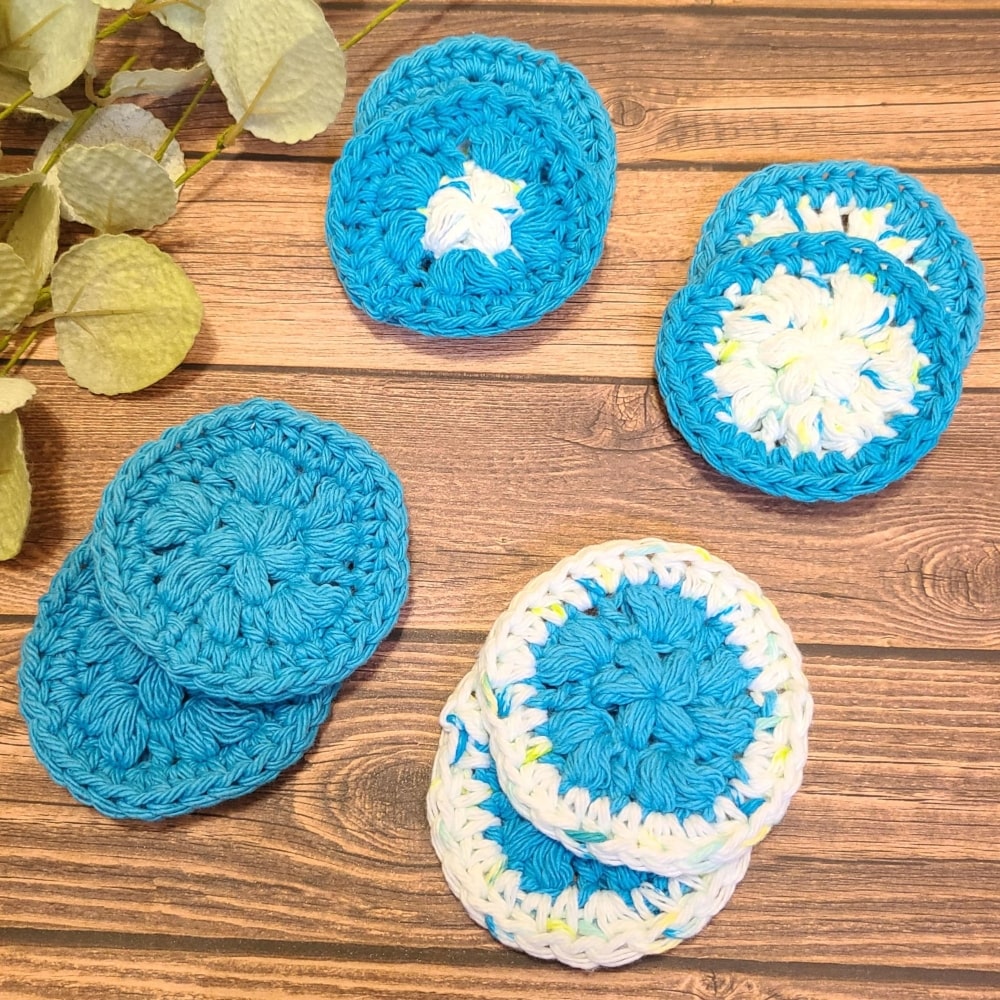 A set of make up remover pads that are reusable.