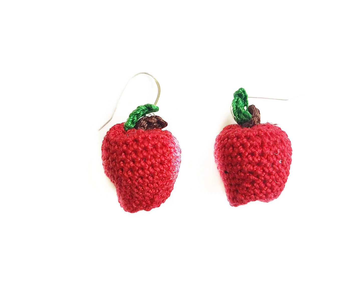 Teacher Apple Earrings SysaicKnotz