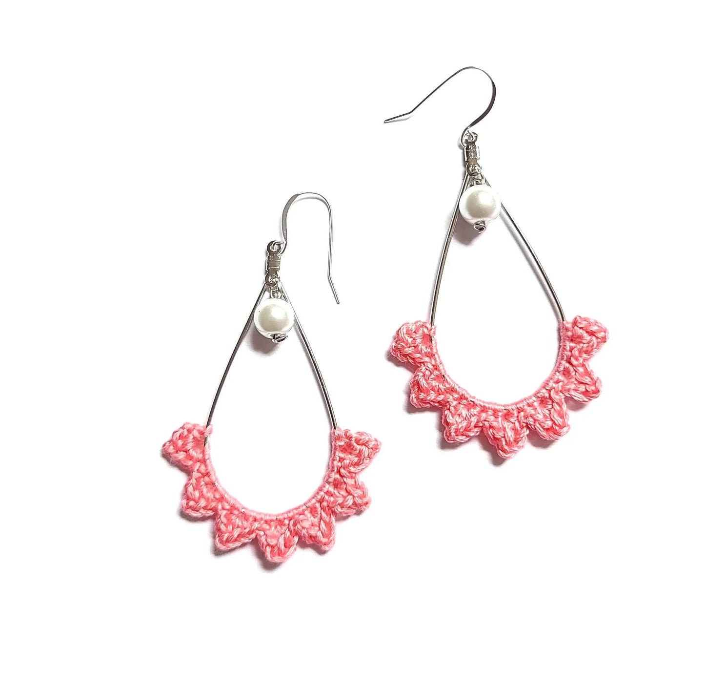 Tear drop Pearl Burst Earrings SysaicKnotz