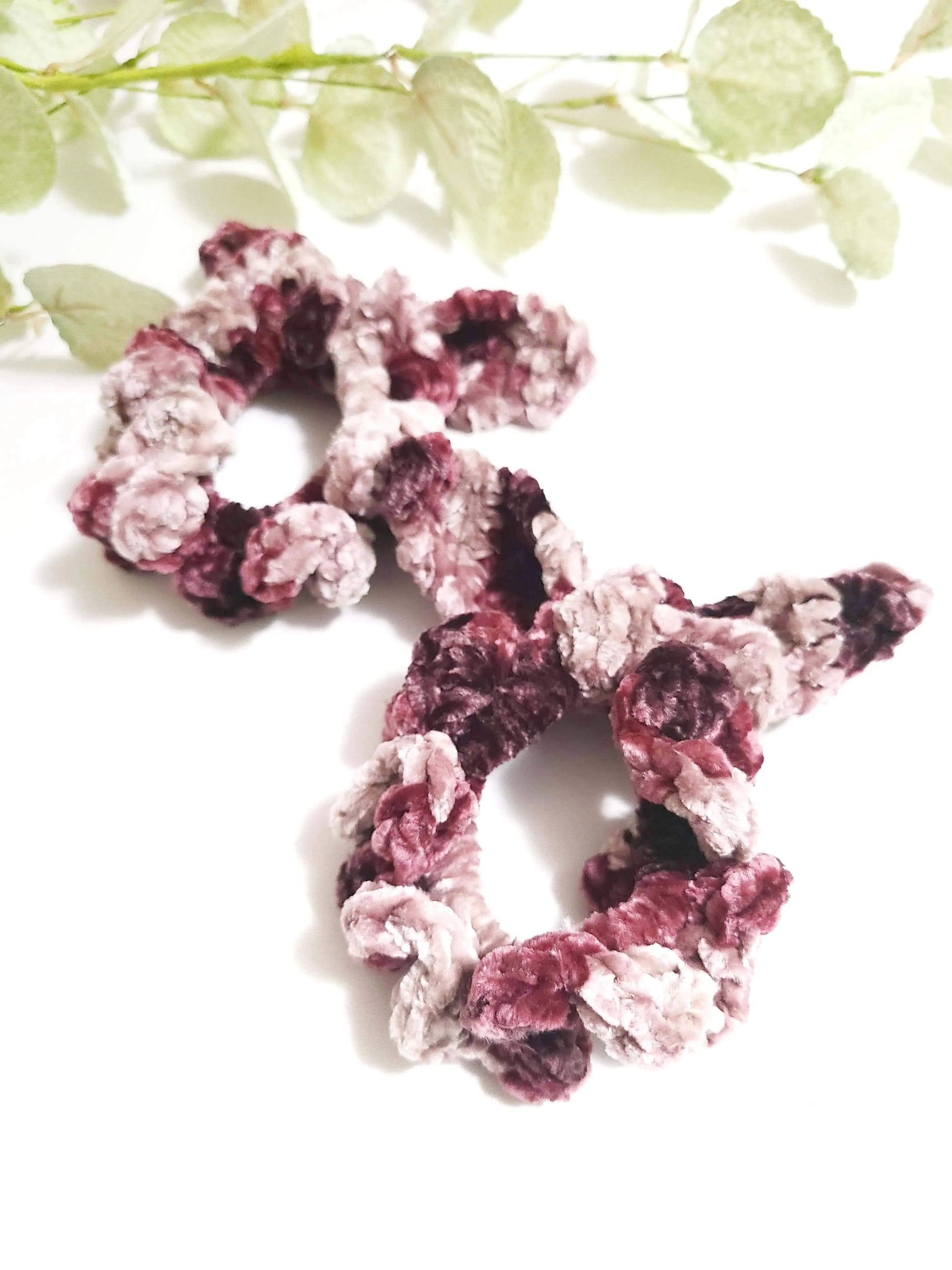 Velvet Scrunchies SysaicKnotz