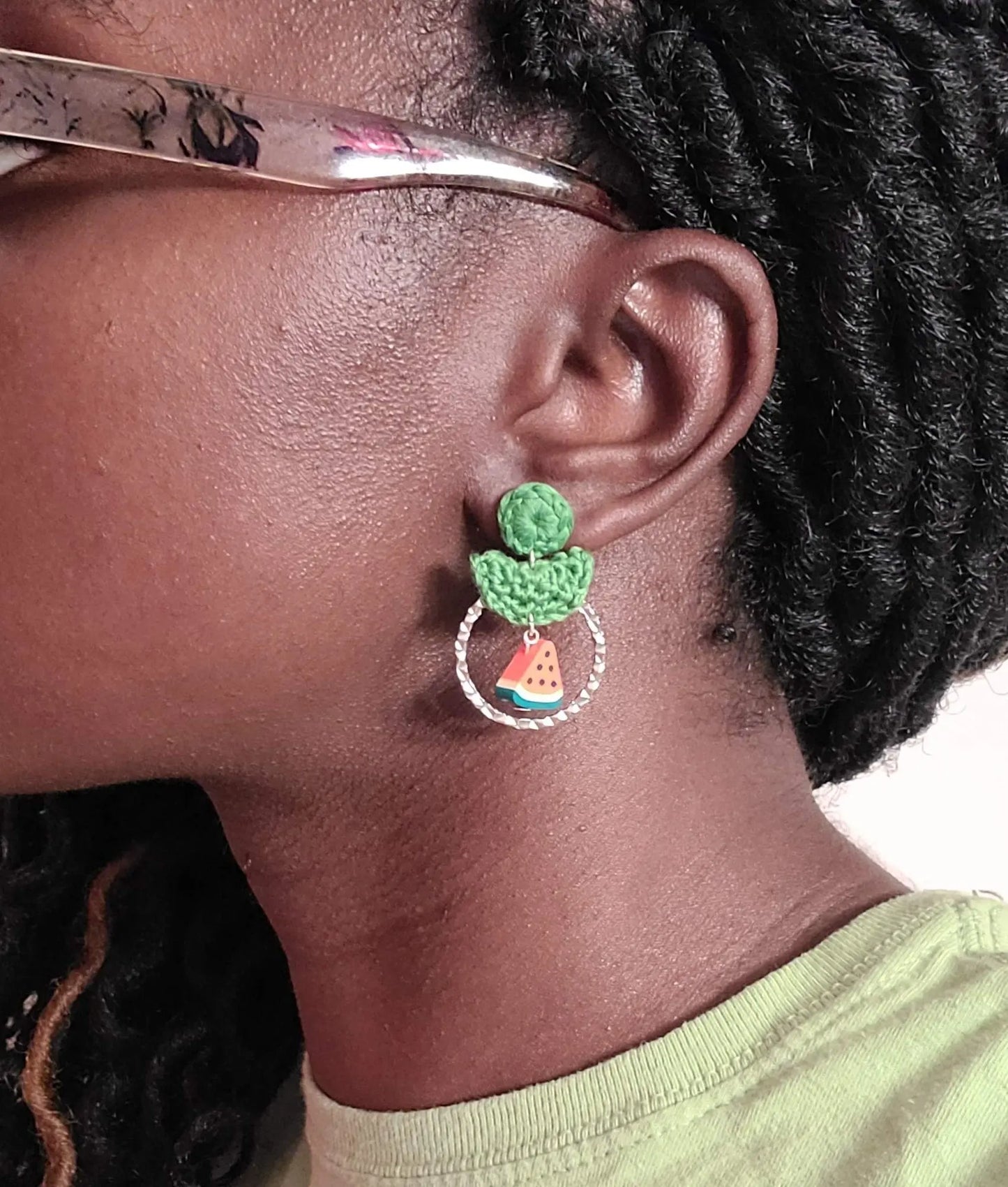 Watermelon Earrings SysaicKnotz