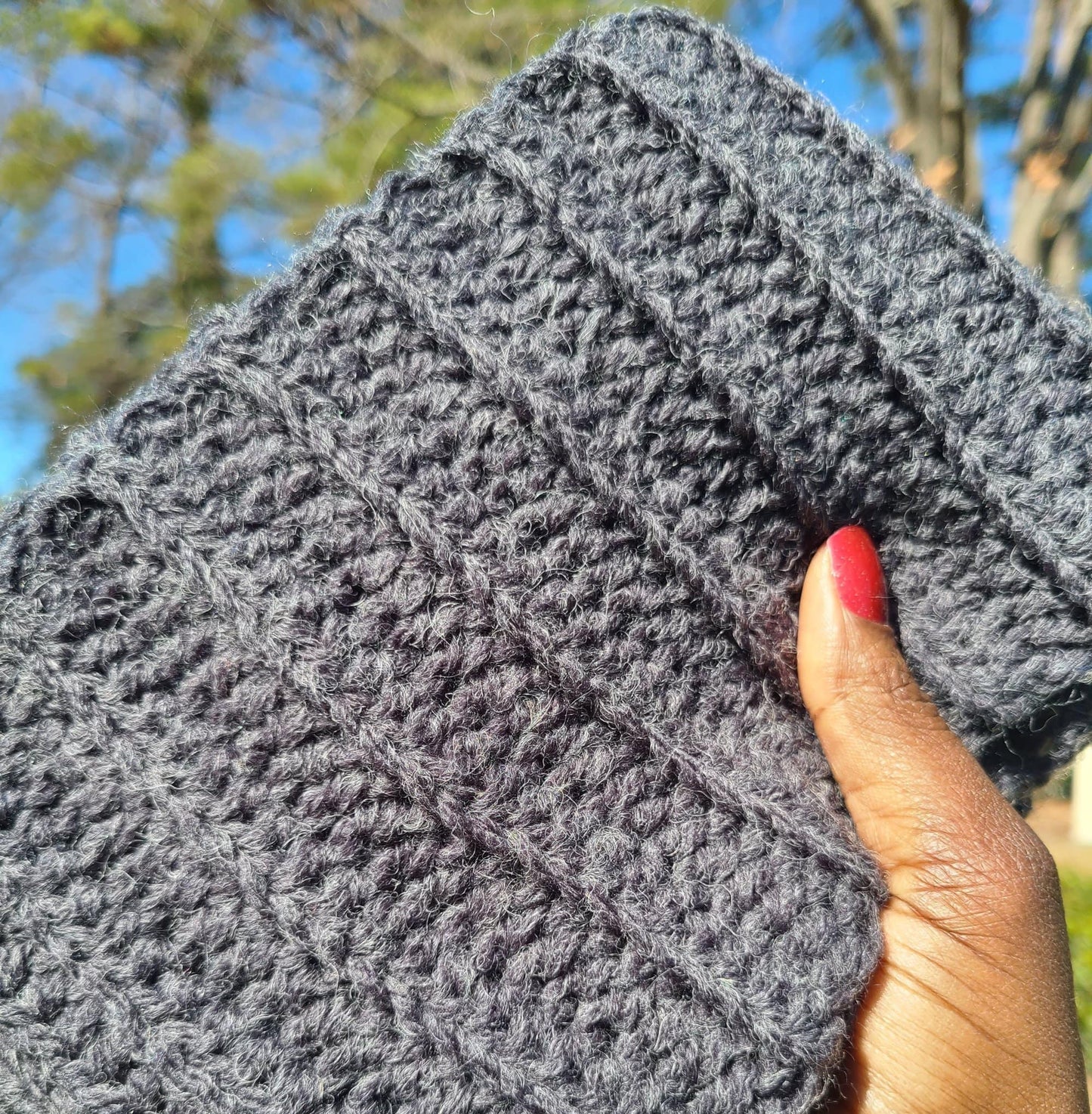 Grey Wool Scarf