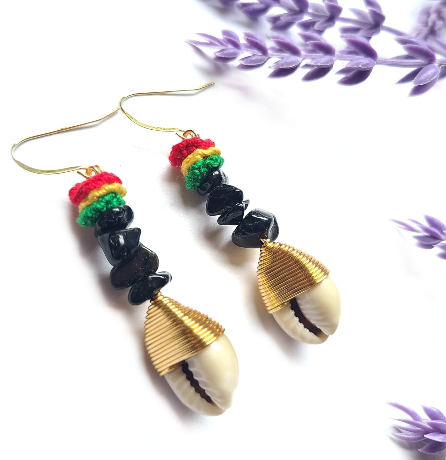 Black Jasper Dangle Earrings