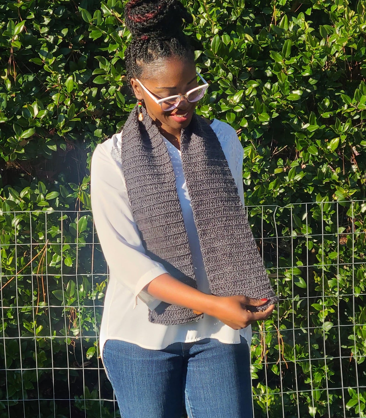 Grey Wool Scarf