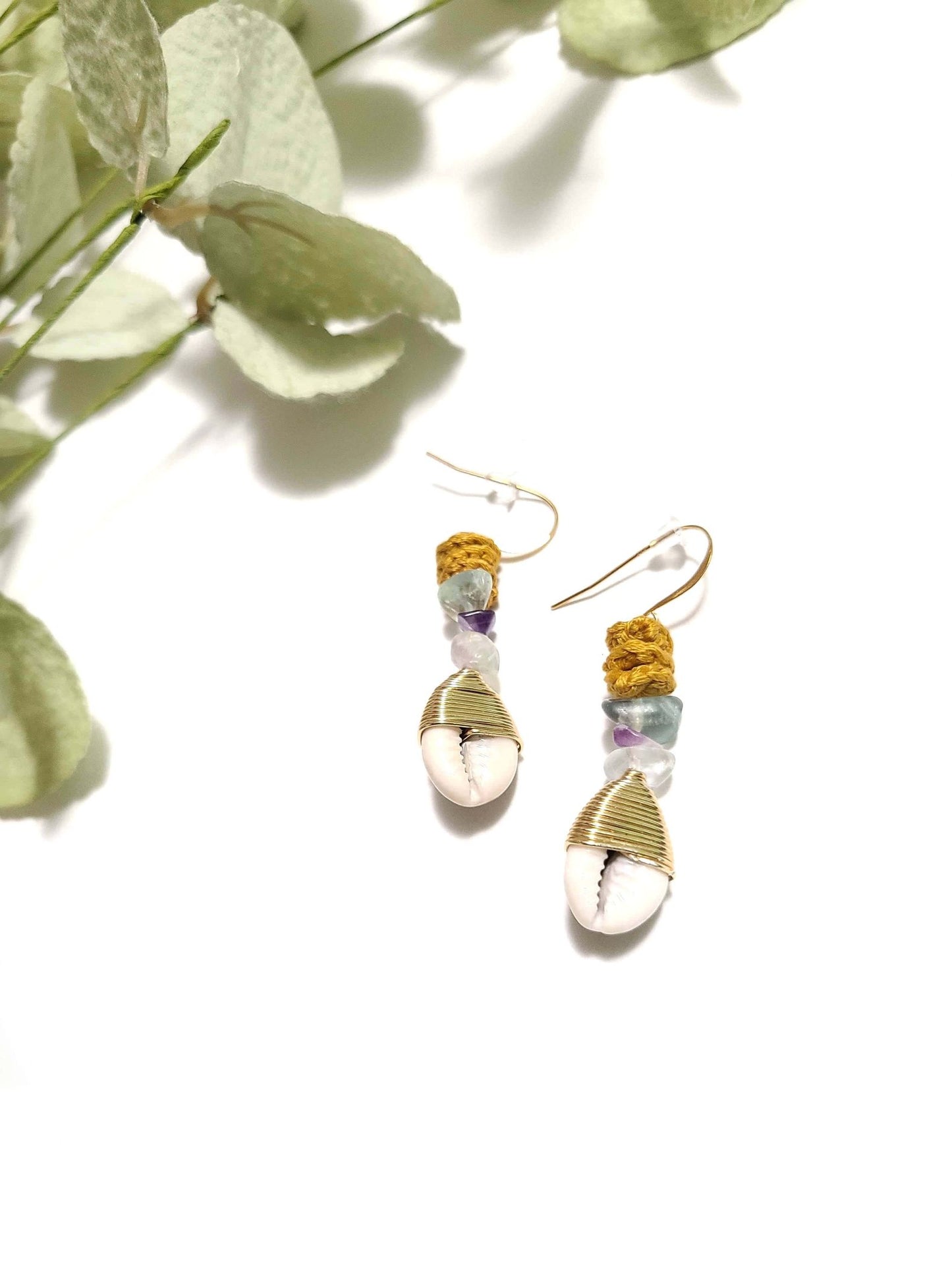 Fluorite Dangle earrings