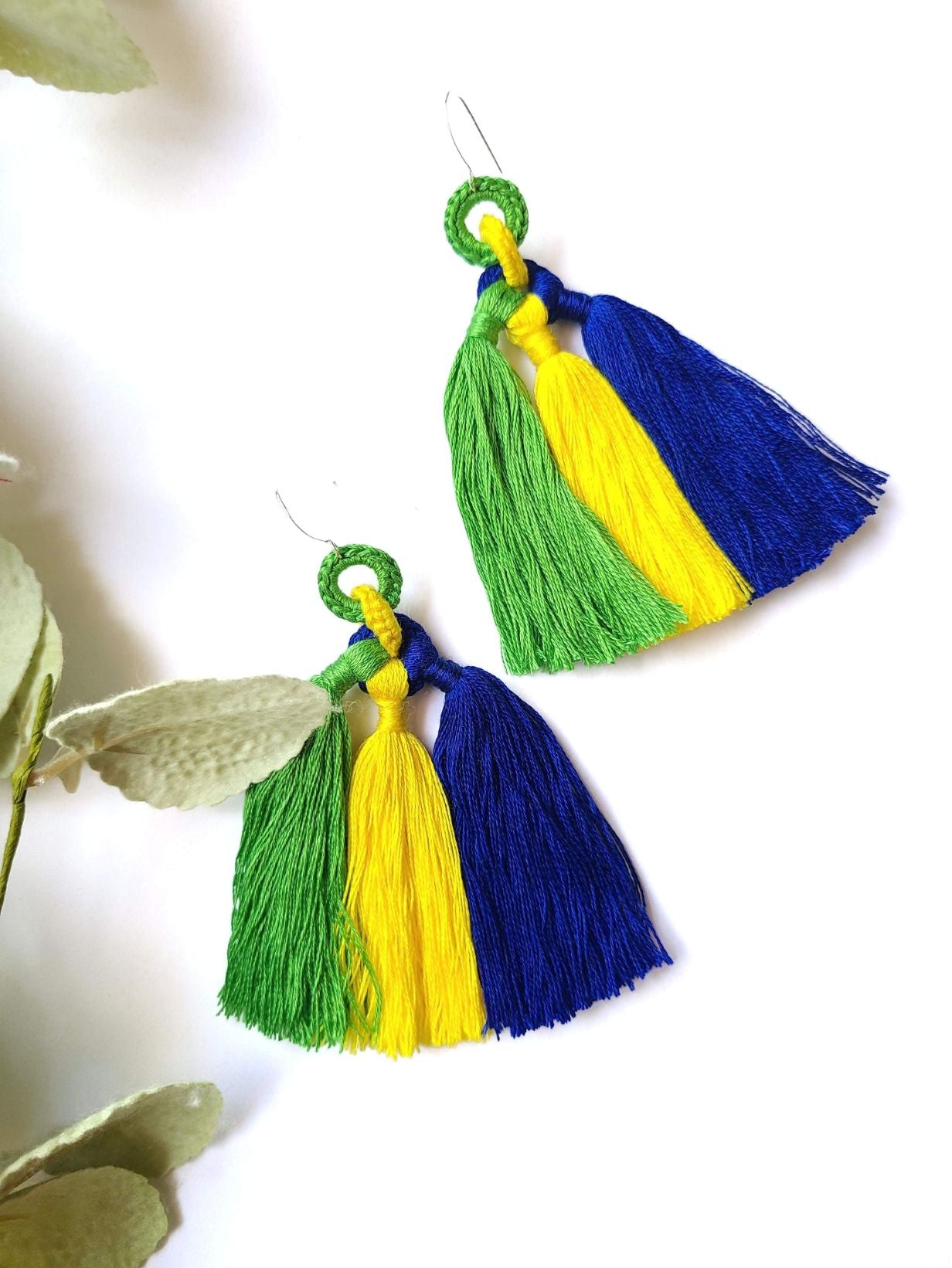 Brazil Tassel Earrings.