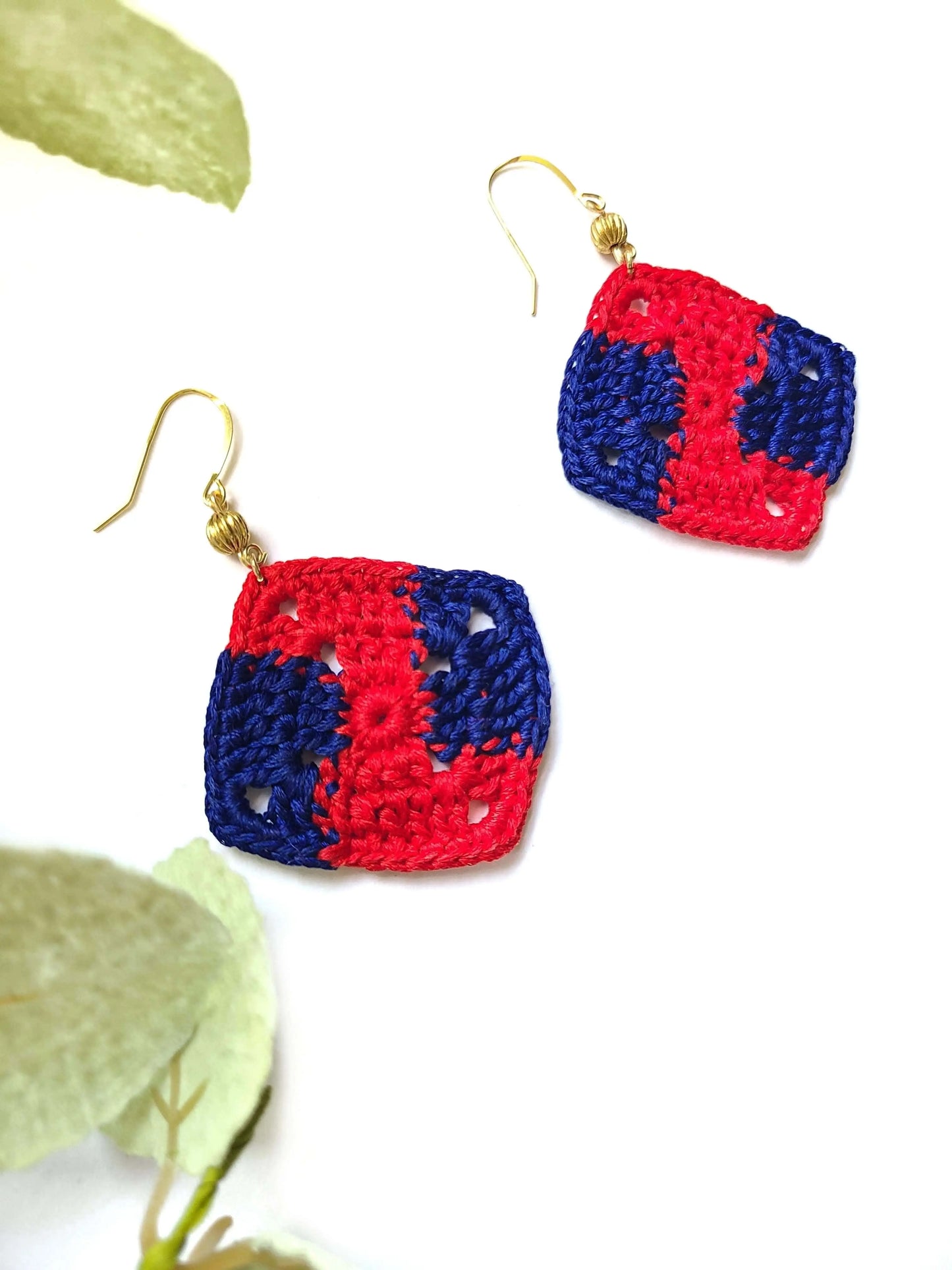 African Print Earrings SysaicKnotz