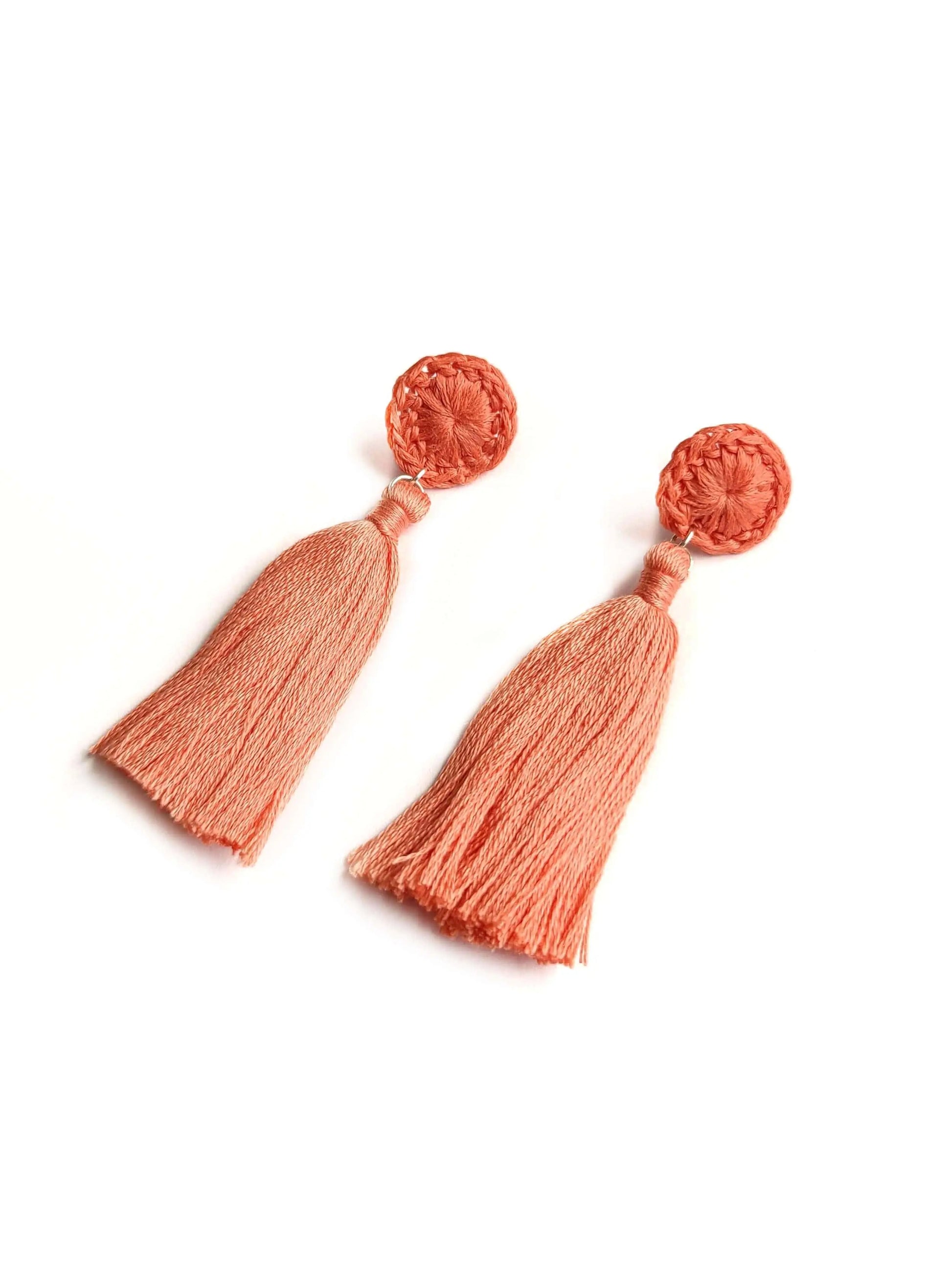 Circle Tassels Earrings SysaicKnotz