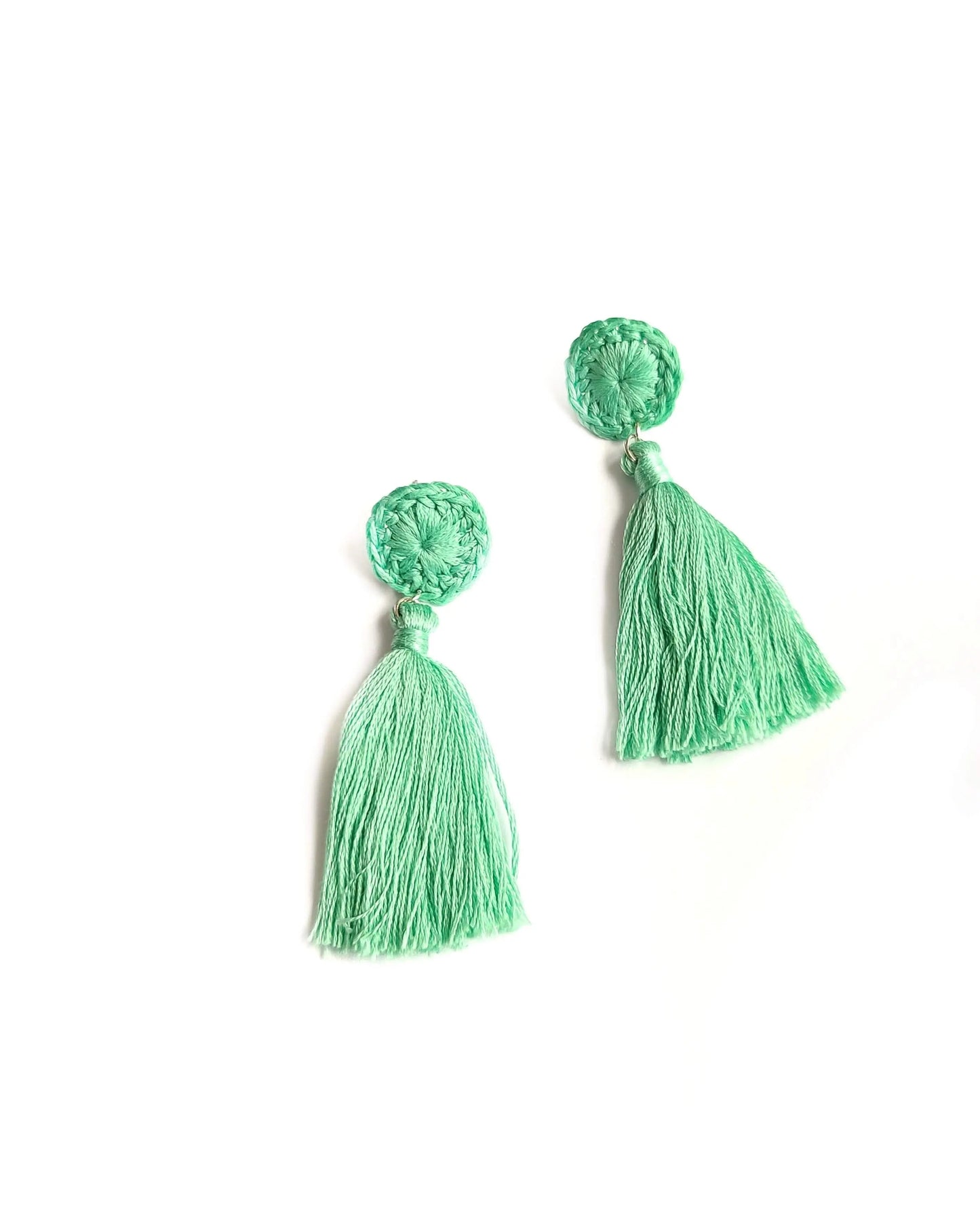 Circle Tassels Earrings SysaicKnotz