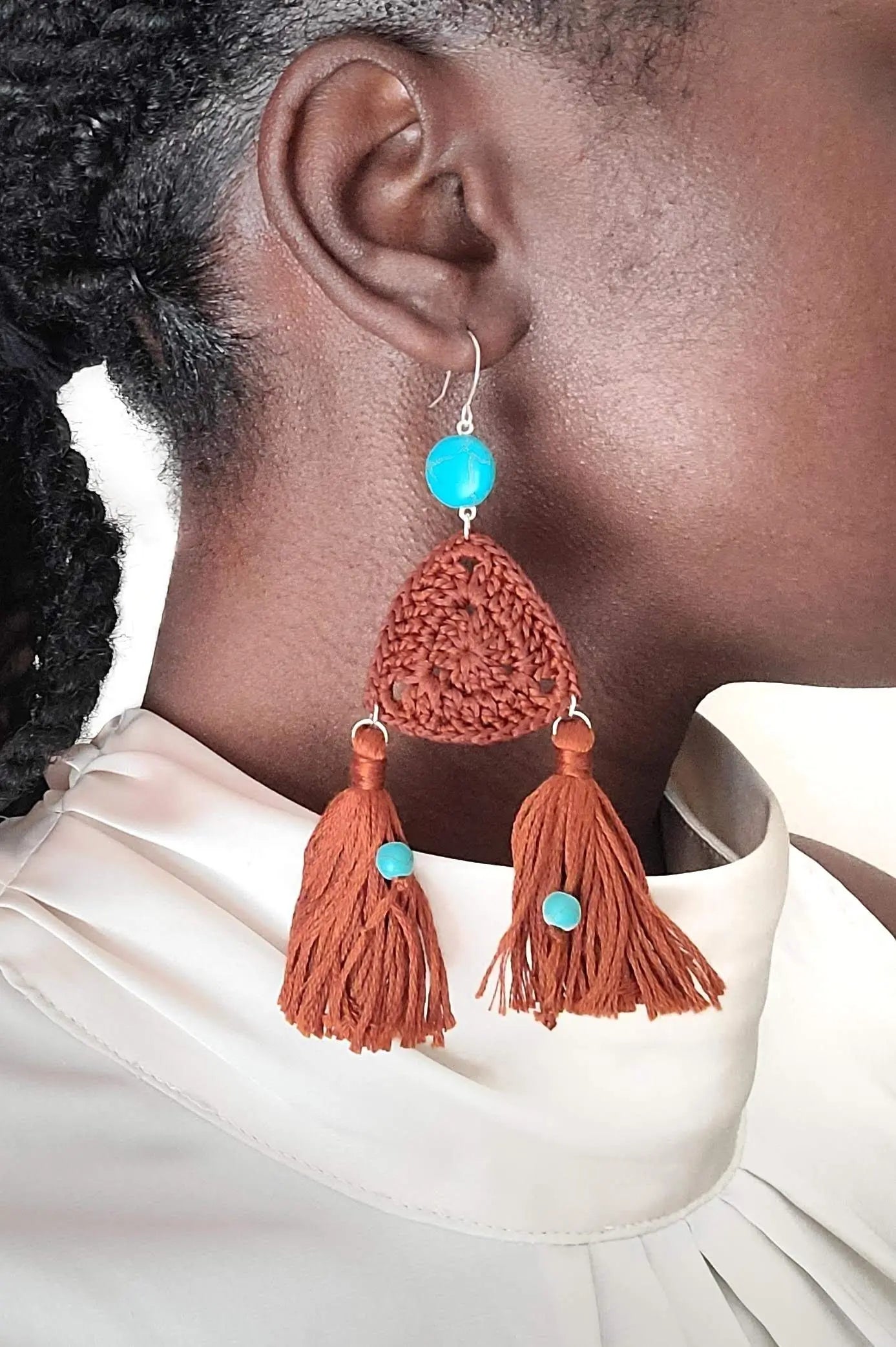 Double Tassel Earrings SysaicKnotz 1663628025