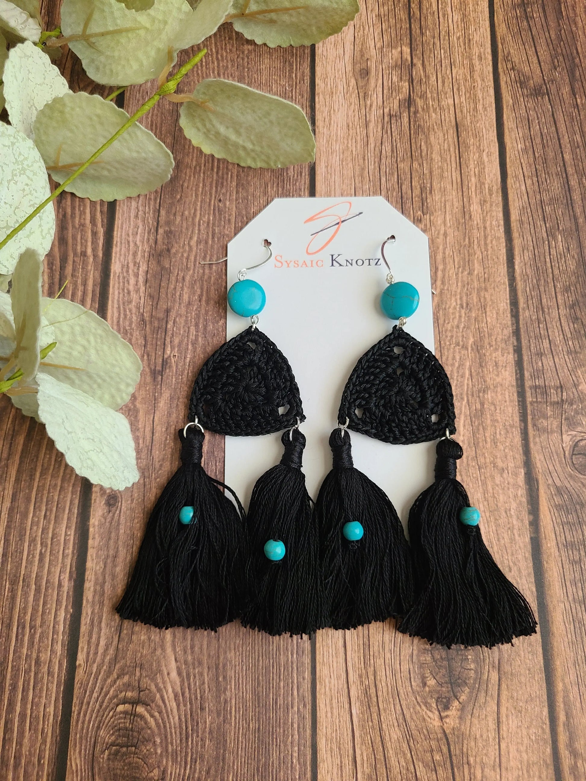 Double Tassel Earrings SysaicKnotz