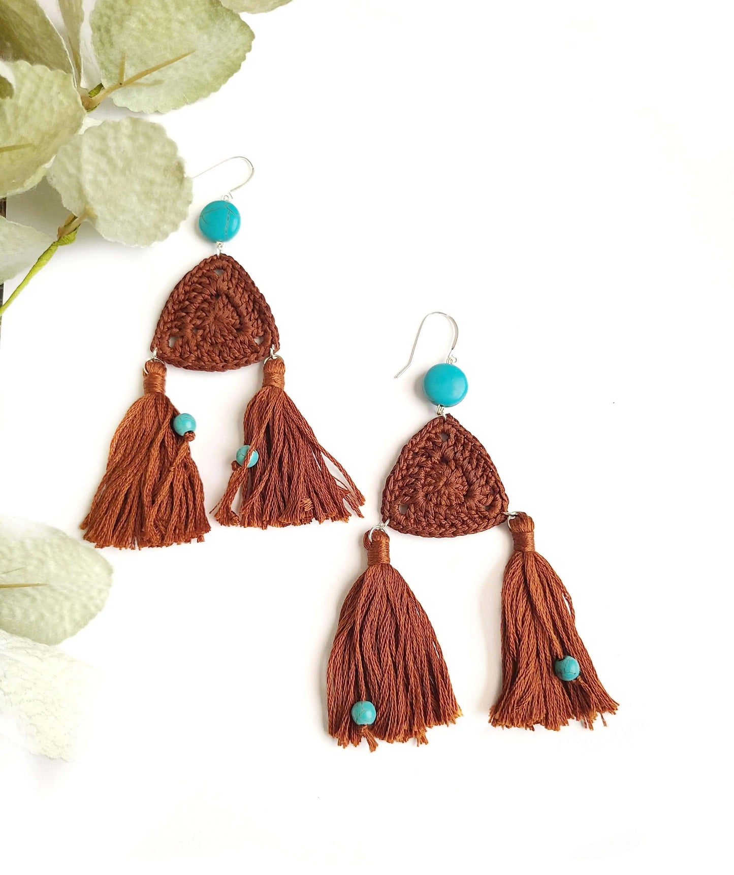 Double Tassel Earrings SysaicKnotz