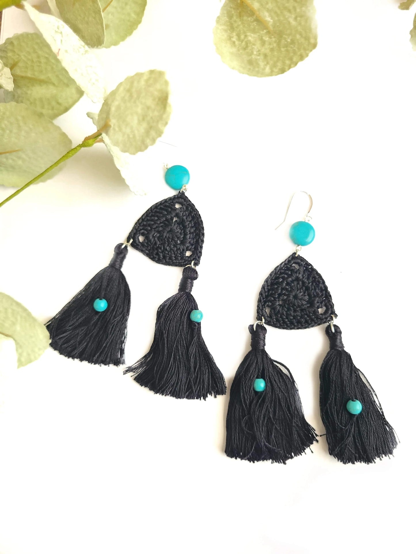 Double Tassel Earrings SysaicKnotz