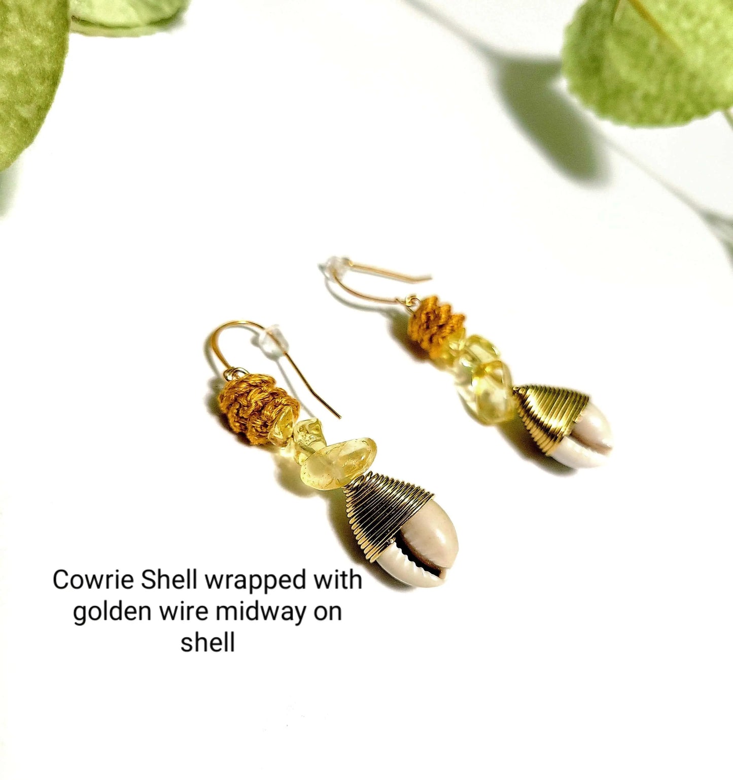 Healing Wrapped Cowrie Shell SysaicKnotz