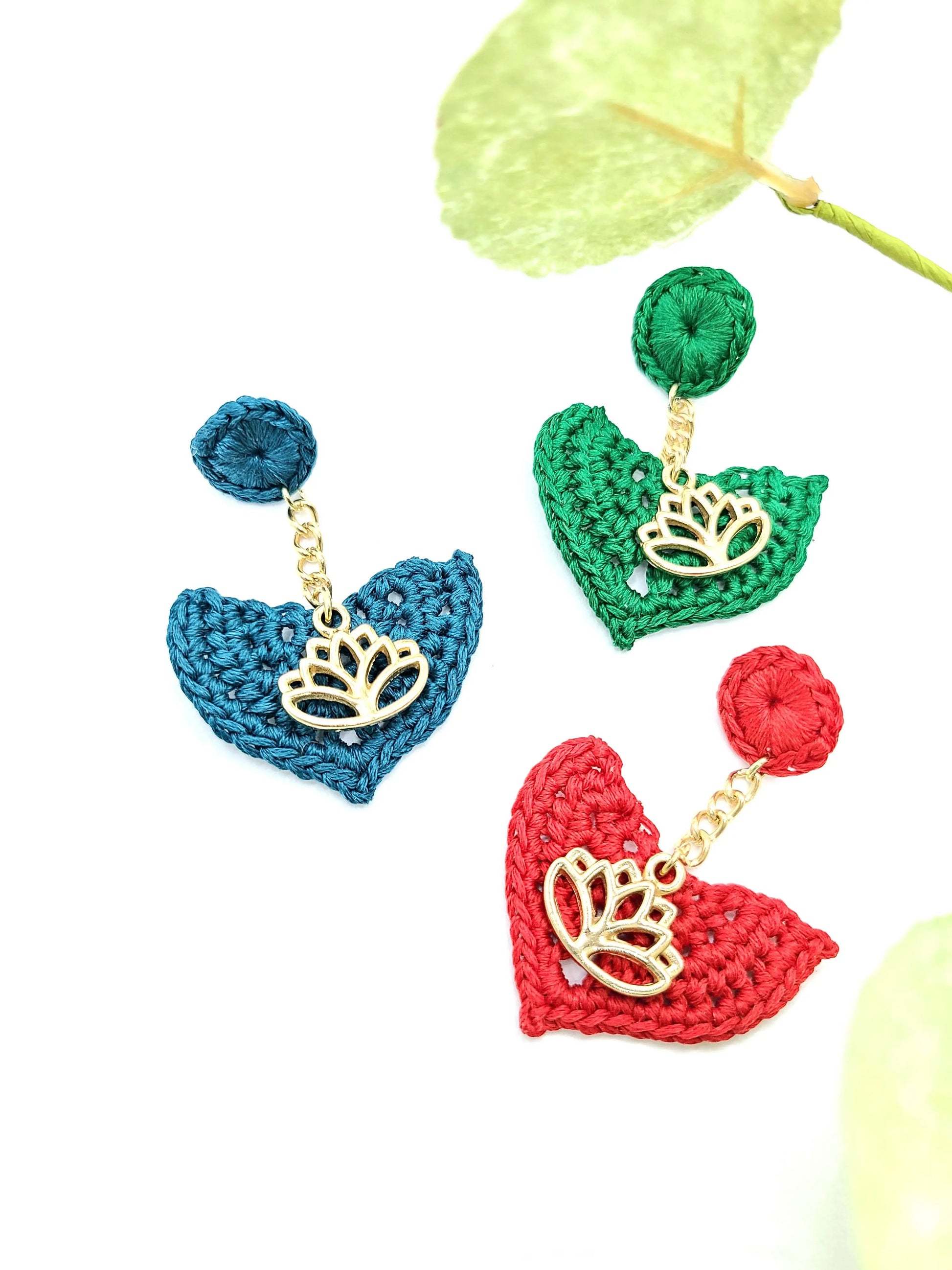 Lotus Flower Earrings SysaicKnotz