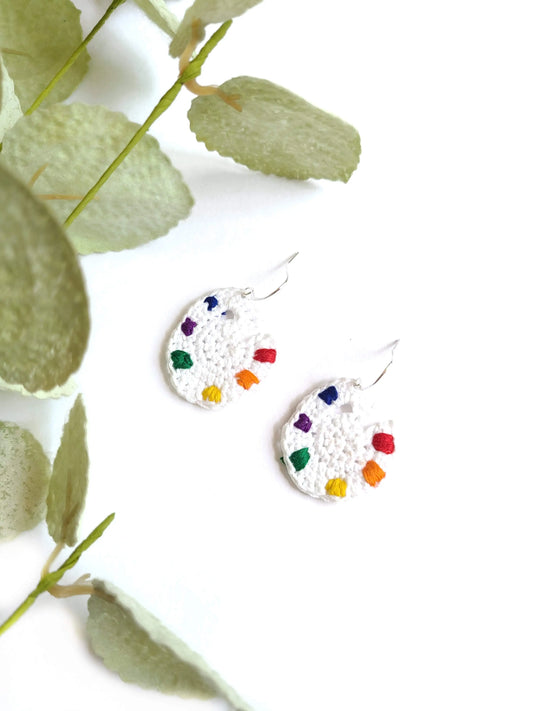 Paint Palette Earrings SysaicKnotz