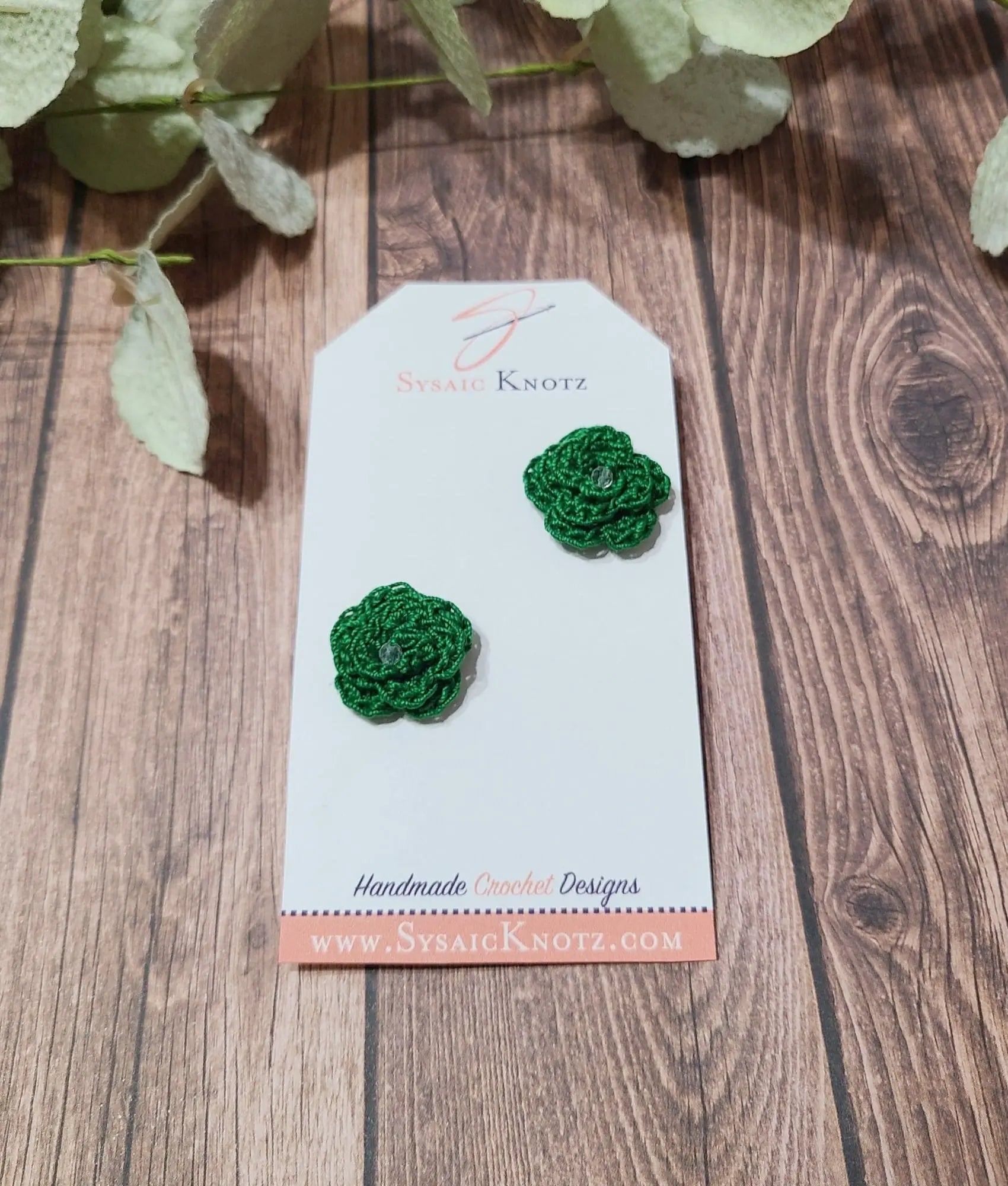 Rose Stud Earrings SysaicKnotz