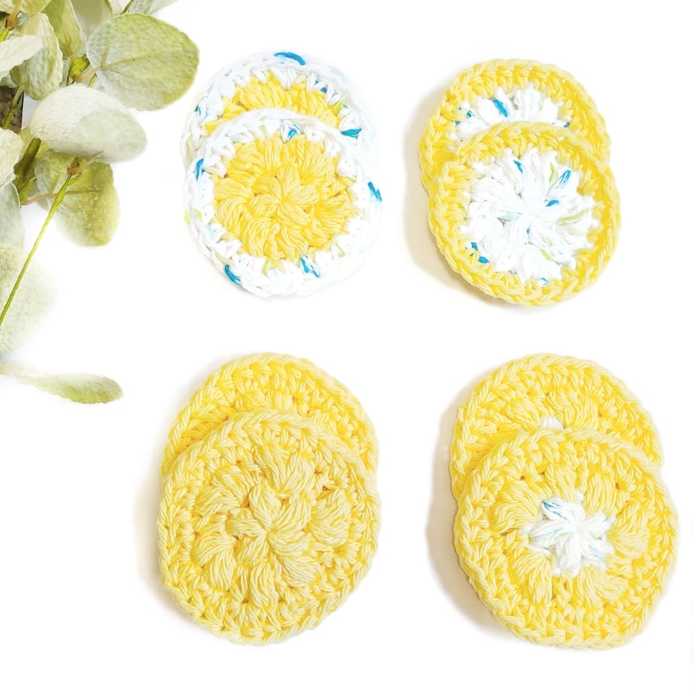 The yellow face scrubbies.