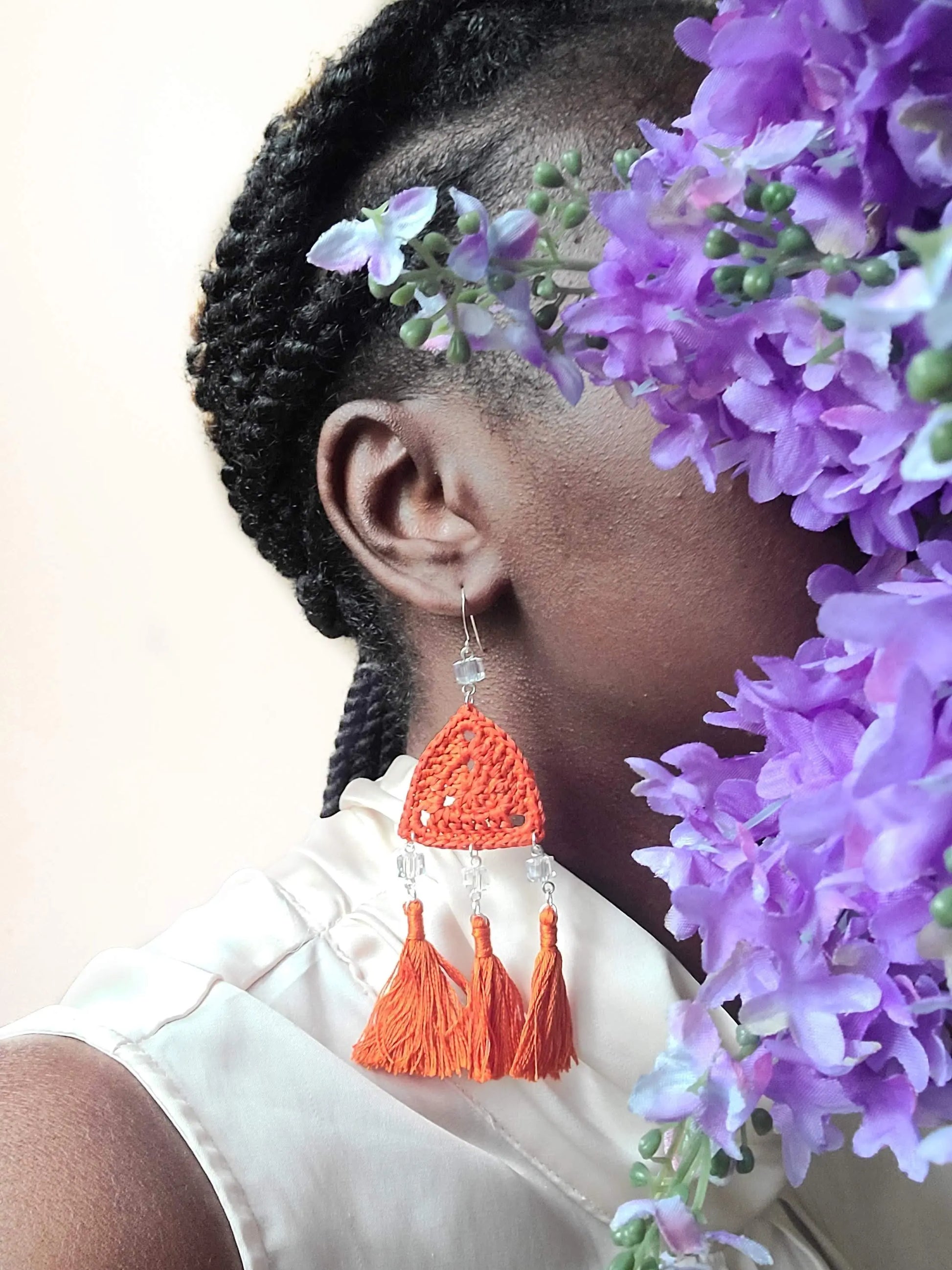 Triple Tassel Earrings SysaicKnotz