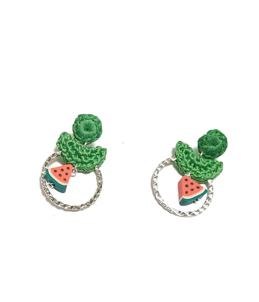 Watermelon Earrings SysaicKnotz